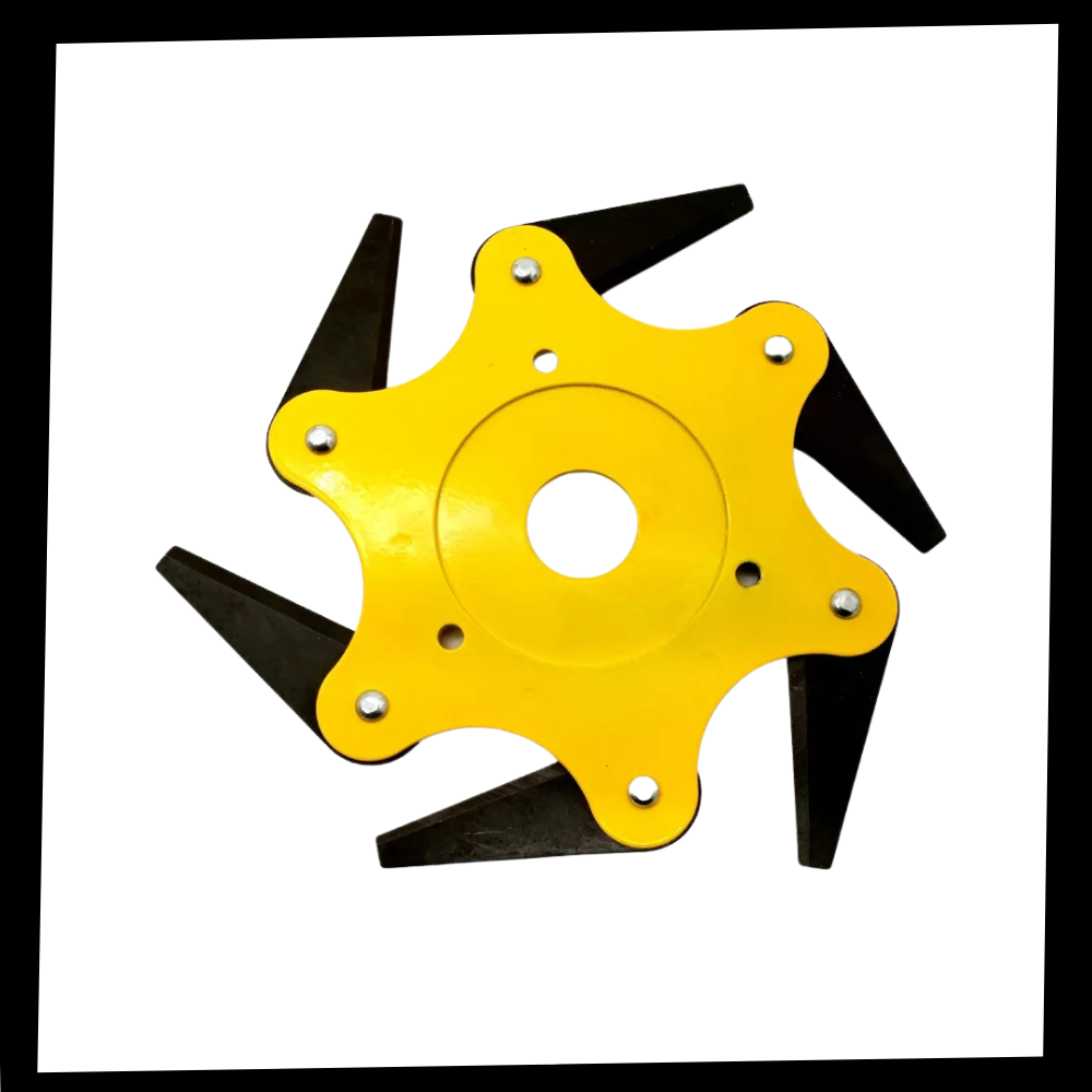 Cabeça de roçadeira elétrica Nyasay para uso externo, equipamento de jardim amarelo, sem adaptador, resistente e eficiente