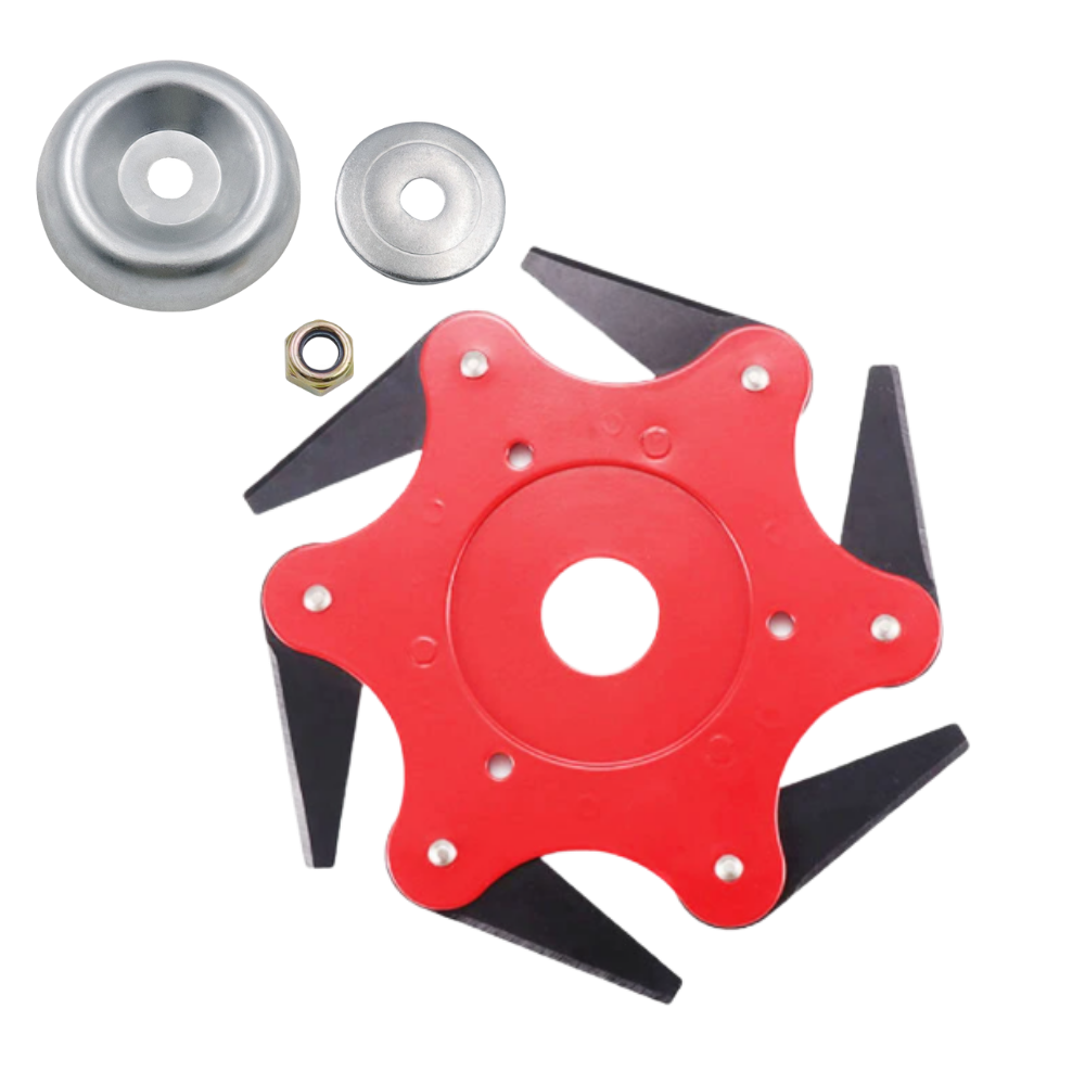 Cabeça de escarificador elétrica Nyasay para equipamentos de exterior, cor amarela, sem adaptador, ideal para manutenção de jardins.