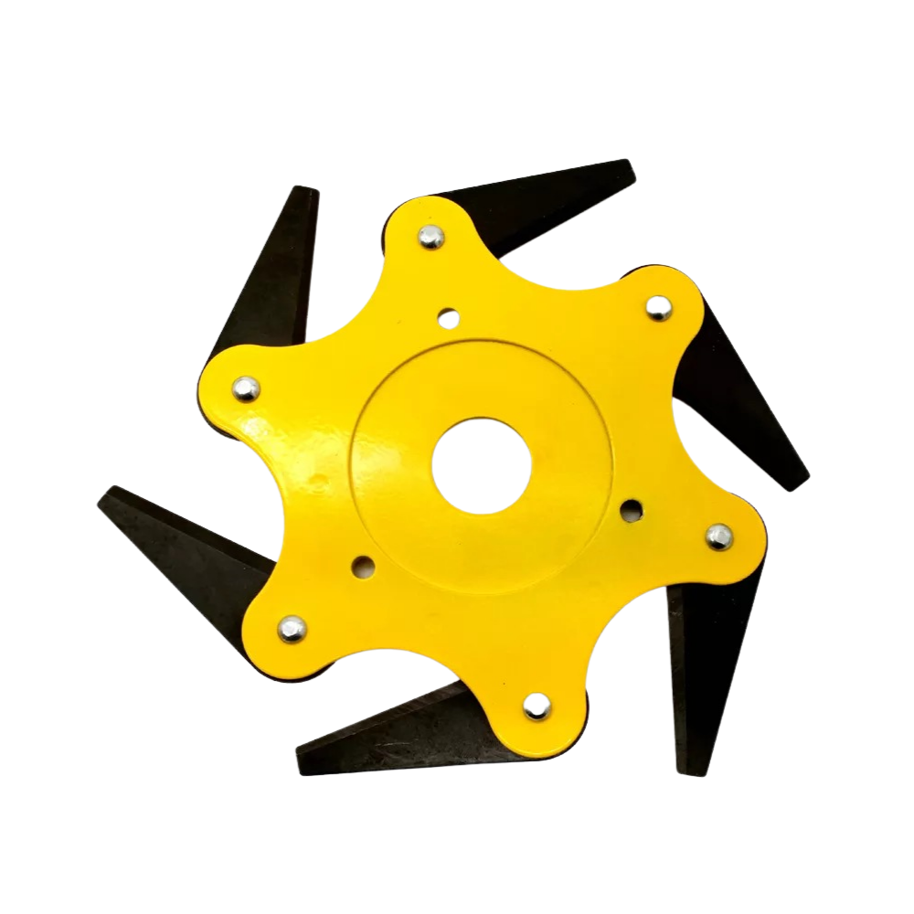 Cabeça de roçadeira elétrica Nyasay para equipamentos de jardim, cor amarela, sem adaptador, para corte de arbustos e gramados