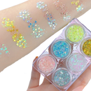 Conjunto de paillettes para rosto e corpo da Nyxberryt, brilho colorido, cosméticos com glitter para maquiagem e destaque facial.
