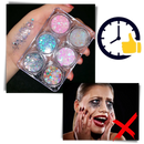 Set de paillettes Nyxberryt pour visage et corps, cosmétique brillant avec couleurs variées, idéal para maquiagem e decoração corporal.