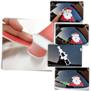 Autocolante de Natal para limpador de para-brisa da Oak Leaf, com tema de Papai Noel para veículos.