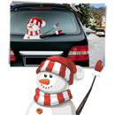 Autocolante de Natal para limpador de para-brisa da marca Oak Leaf, decoração festiva para veículos.