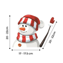 Auto colante de Natal para limpador de para-brisa da Oak Leaf, decoração festiva para veículos no Natal.