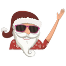 Autocolante de Natal para limpador de para-brisa da marca Oak Leaf, tema de Papai Noel para peças de veículos.