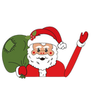 Adesivo de Natal para limpador de para-brisa da Oak Leaf, com tema de Papai Noel, para peças de veículos.
