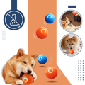 Bola para cachorro Meterk com tecnologia de evitamento de obstáculos, feita de material não tóxico para brincadeiras seguras
