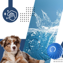 Bola para cachorro da Meterk com função de evitar obstáculos, acessório para cães, em fundo branco, detalhes visíveis.