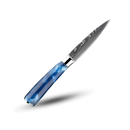 Faca japonesa azul atlântico da Turwho, utensílio de cozinha para corte preciso, com lâmina azul e design elegante.