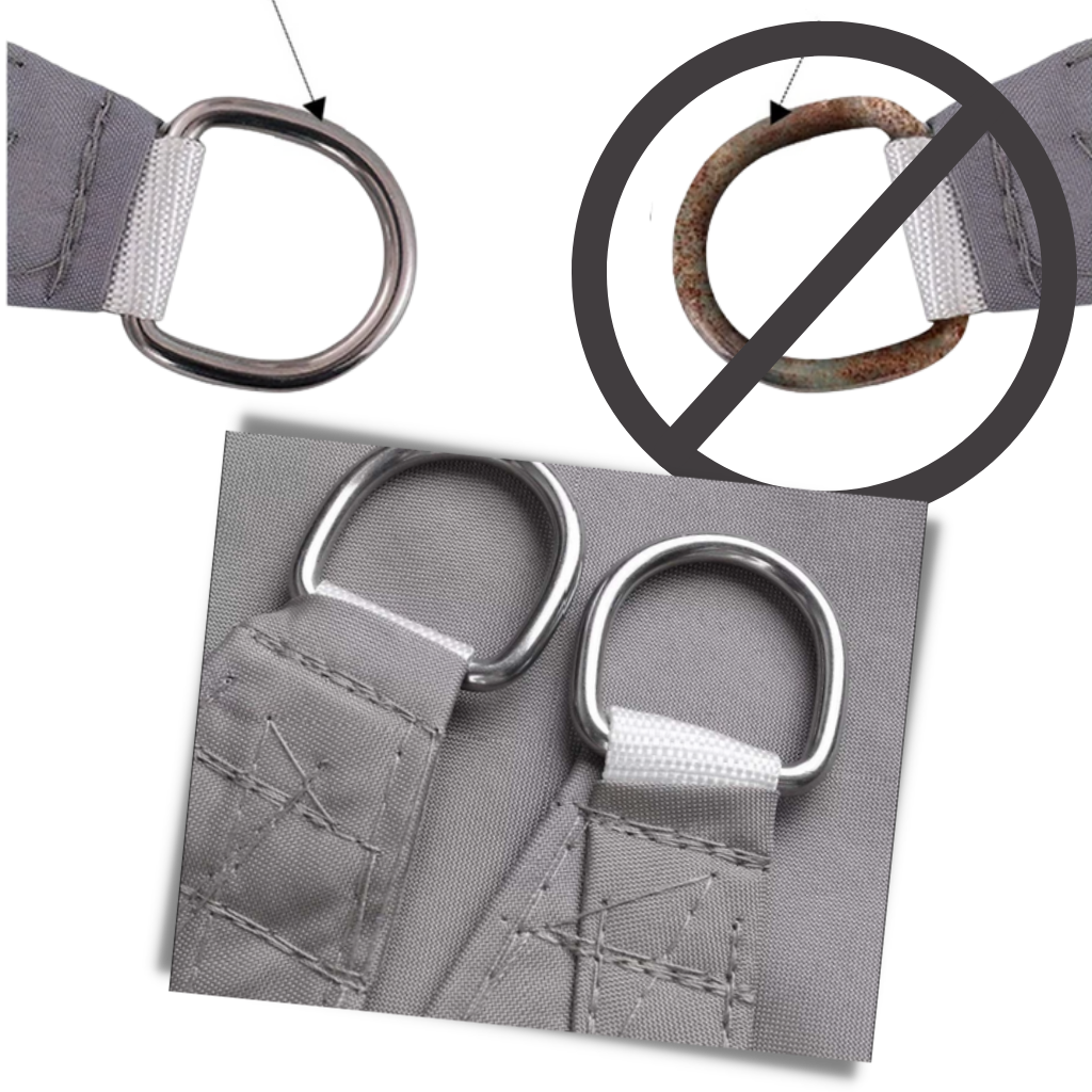 Sombra de voile de ombro retangular cinza para áreas externas, resistente às intempéries, marca Oiens, proteção contra sol e chuva