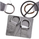 Sombra de voile de ombro retangular cinza para áreas externas, resistente às intempéries, marca Oiens, proteção contra sol e chuva