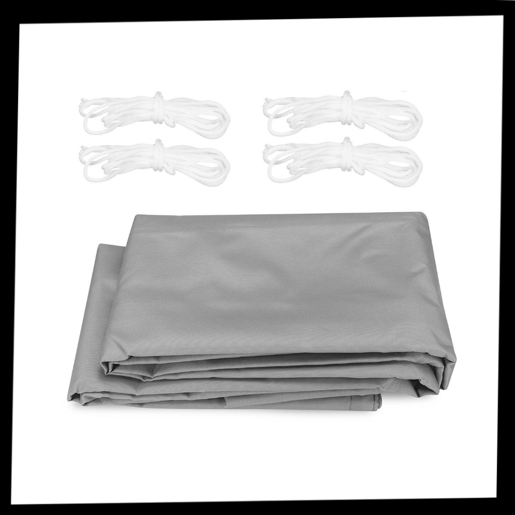 Sombra em voile de ombrage retangular cinza resistente às intempéries para uso ao ar livre, marca Oiens.