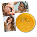 Barra de shampoo e condicionador naturais Onhuon para cuidado dos cabelos, com ingredientes de canela.
