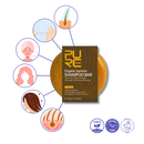 Barra de shampoo e condicionador natural Onhuon para cuidado capilar, com ingredientes de canela, visível na imagem.