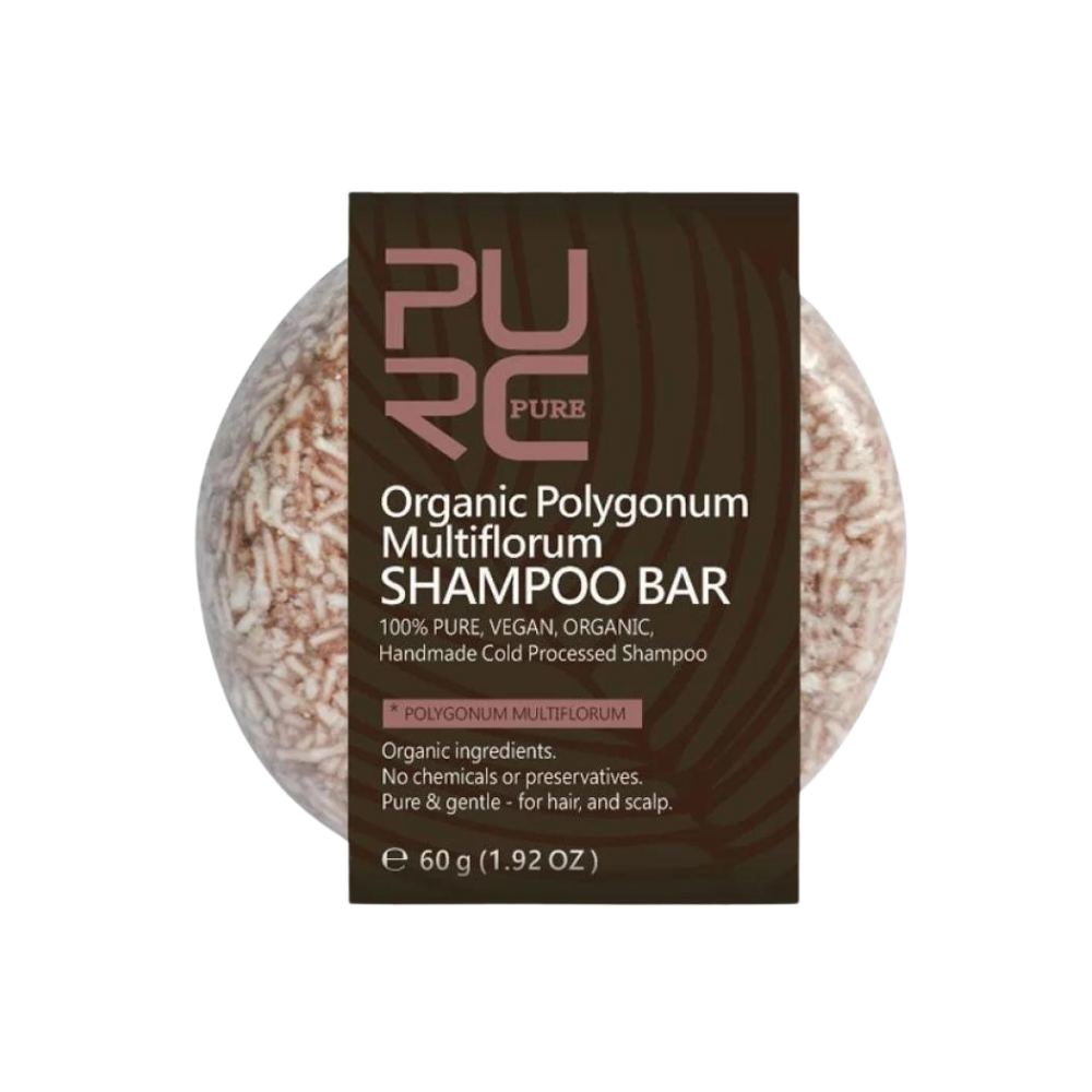 Barra de shampoo e condicionador natural Onhuon para cuidado dos cabelos, com ingredientes de canela.