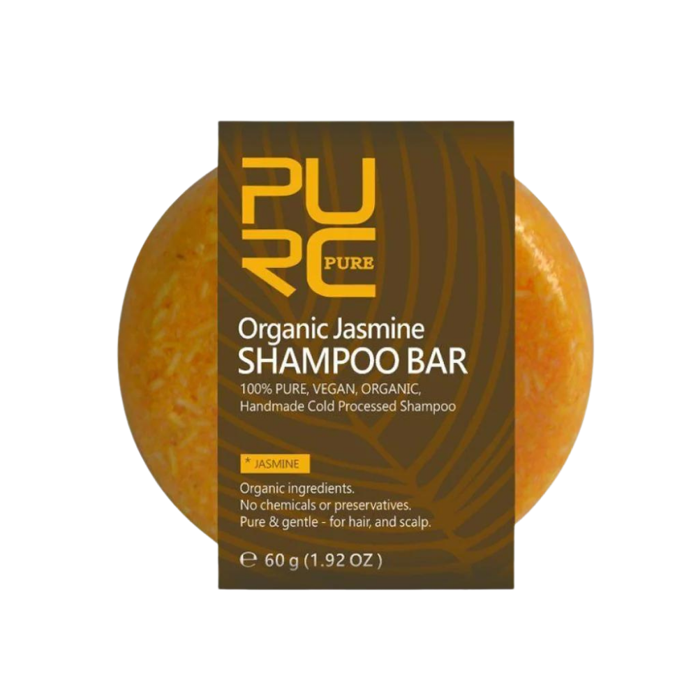 Barra de shampoo e condicionador natural Onhuon para cuidados capilares, com ingredientes de canela.
