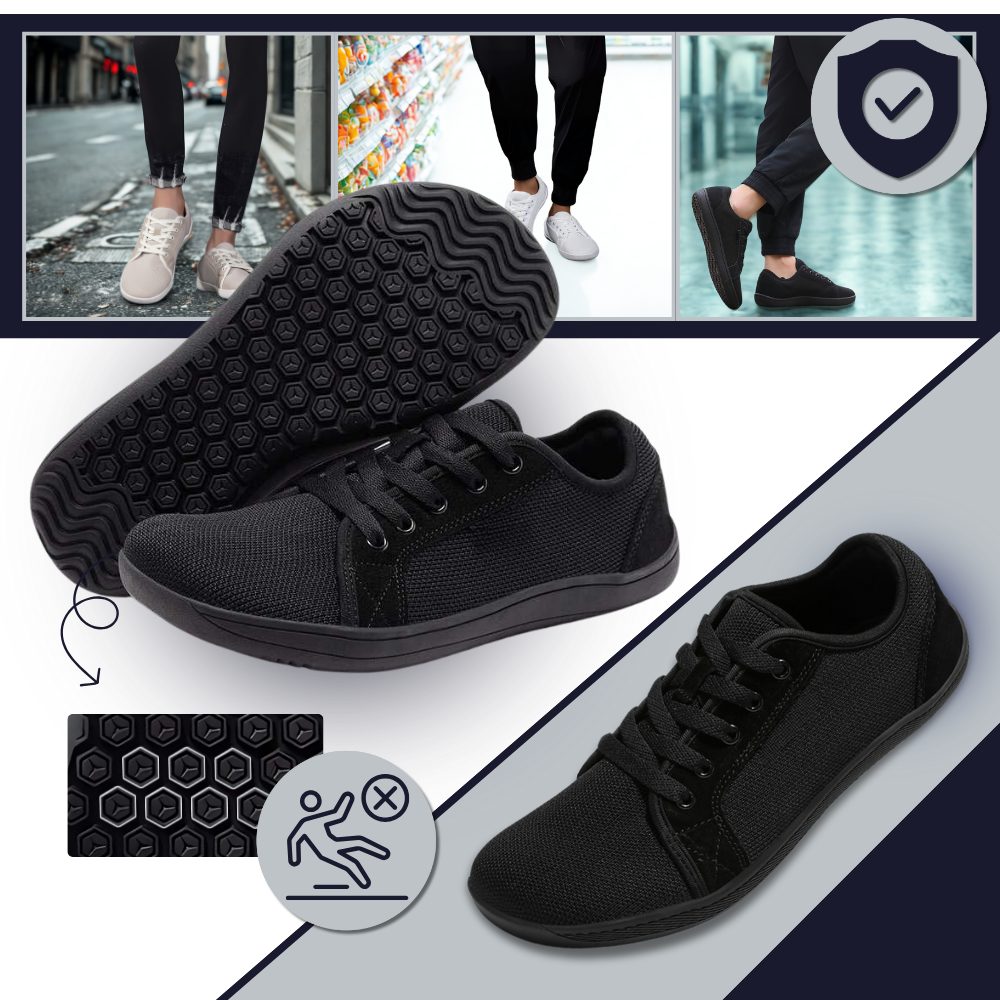 Sapatos de caminhada largos e confortáveis da Cerythrina, com design aberto e sola antiderrapante para maior estabilidade.