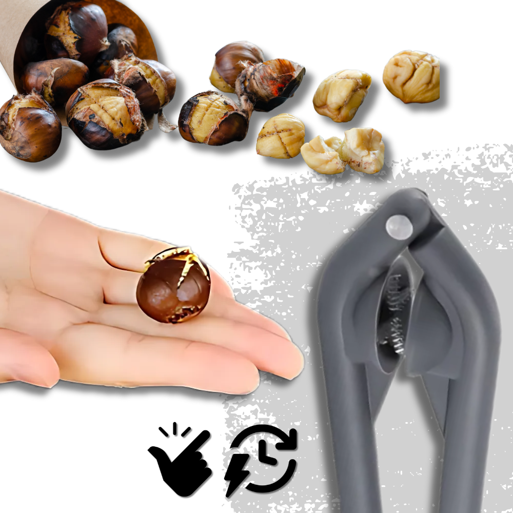 Casse-nozes otimizado da Namotu, utensílio de cozinha para abrir castanhas com facilidade e eficiência.