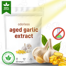 Gélules moles de extrato de alho orgânico da Bulksupplements, suplemento alimentar para animais de estimação.