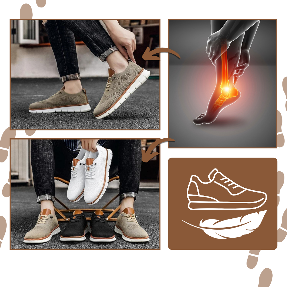 Sapatos ortopédicos respirantes Upioiwer com suporte de arco, leve e confortável para saúde dos pés.