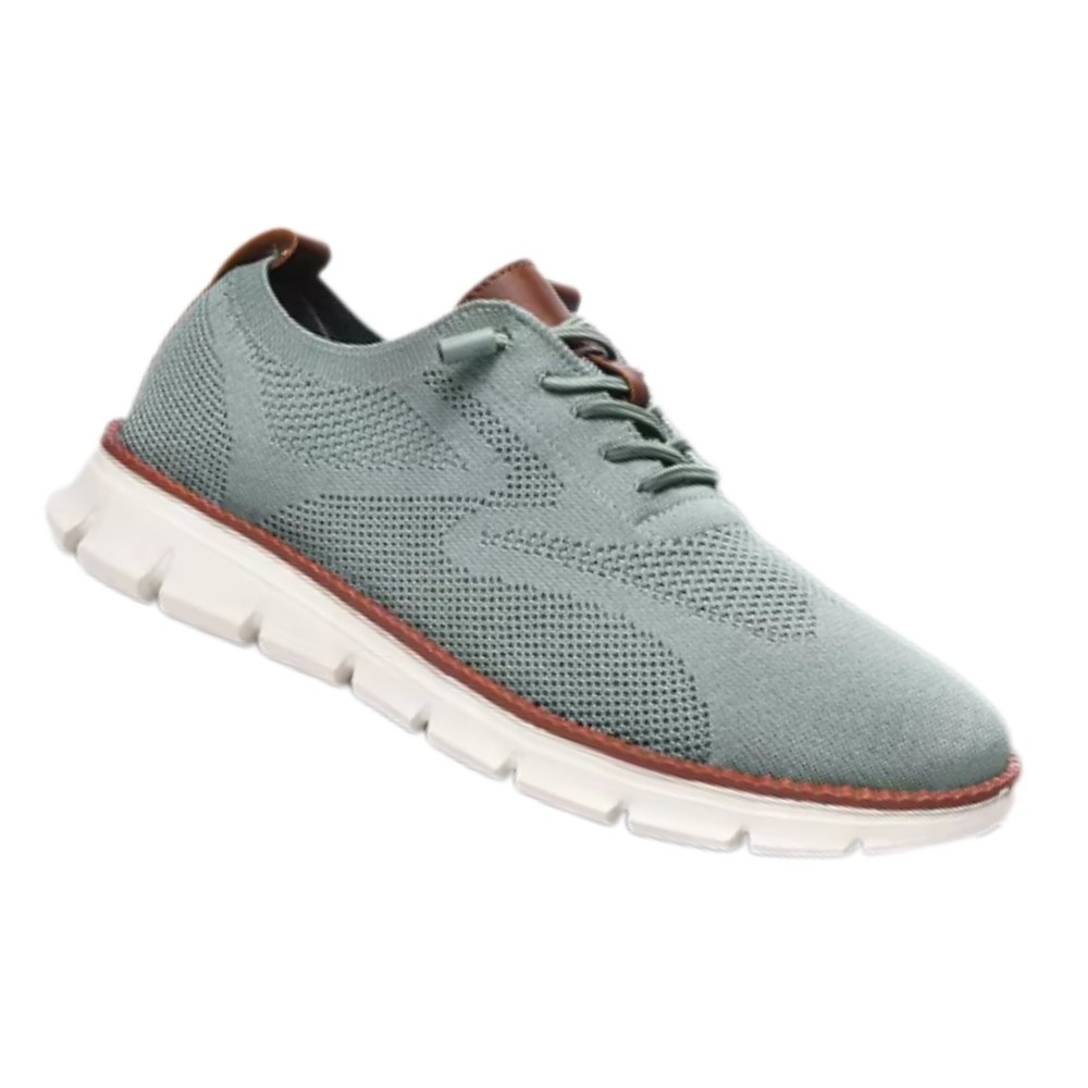 Sapatos ortopédicos respirantes Upioiwer com suporte de arco, cor verde claro, ideal para conforto e saúde dos pés.