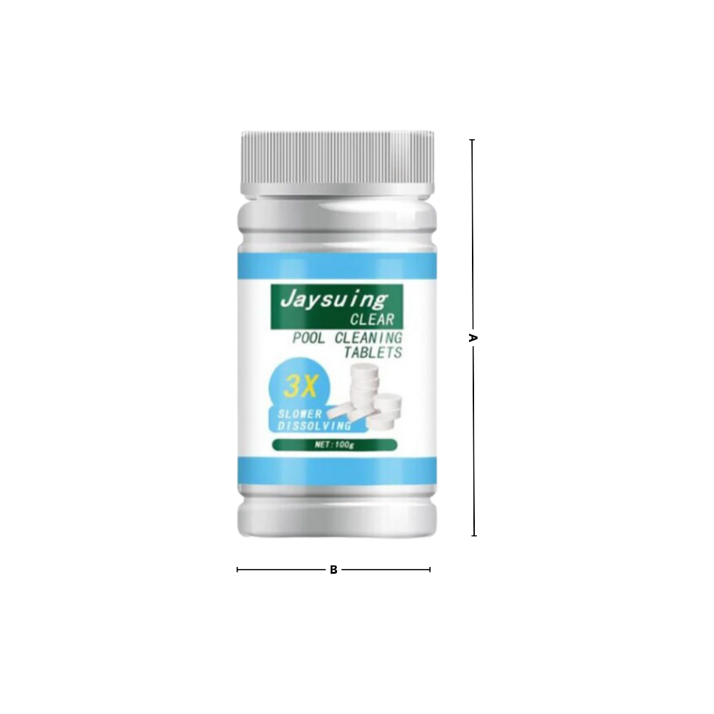 Tablettes de chlore extra purifiantes Ostrifin pour piscine, accessoires pour spas, paquet de 50 g, 1,76 oz.