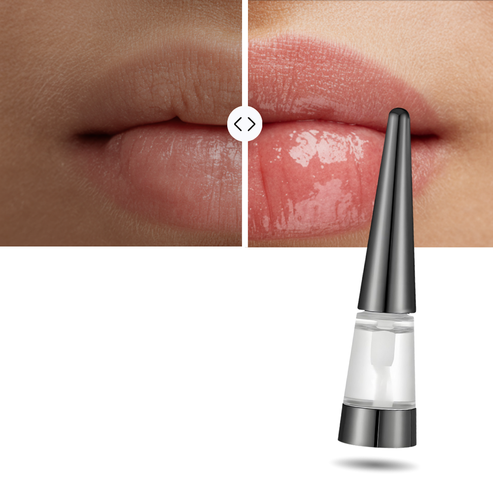 Bálsamo labial hidratante e reestruturante da Ostrifin, com acabamento rosado e textura suave para lábios mais volumosos.