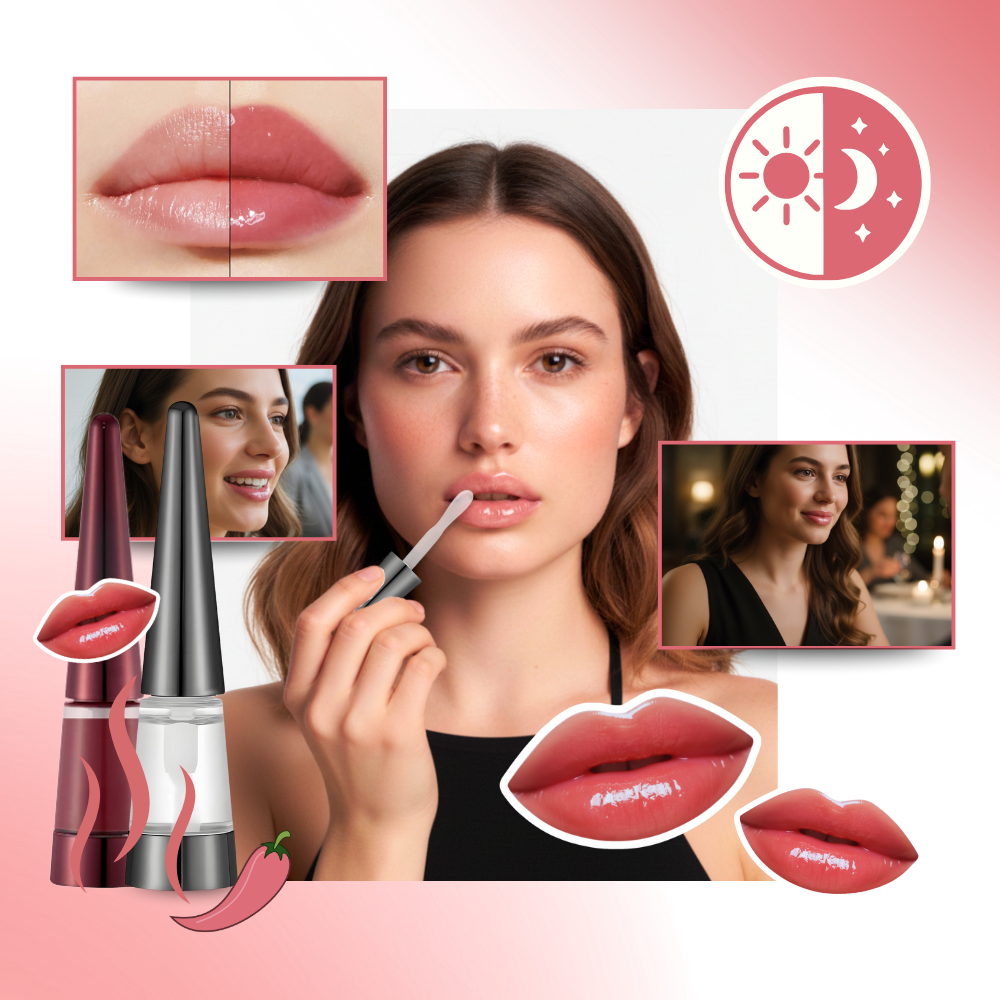 Bálsamo lipídico hidratante e rejuvenescedor da Ostrifin com acabamento rosado para lábios suaves e hidratados.