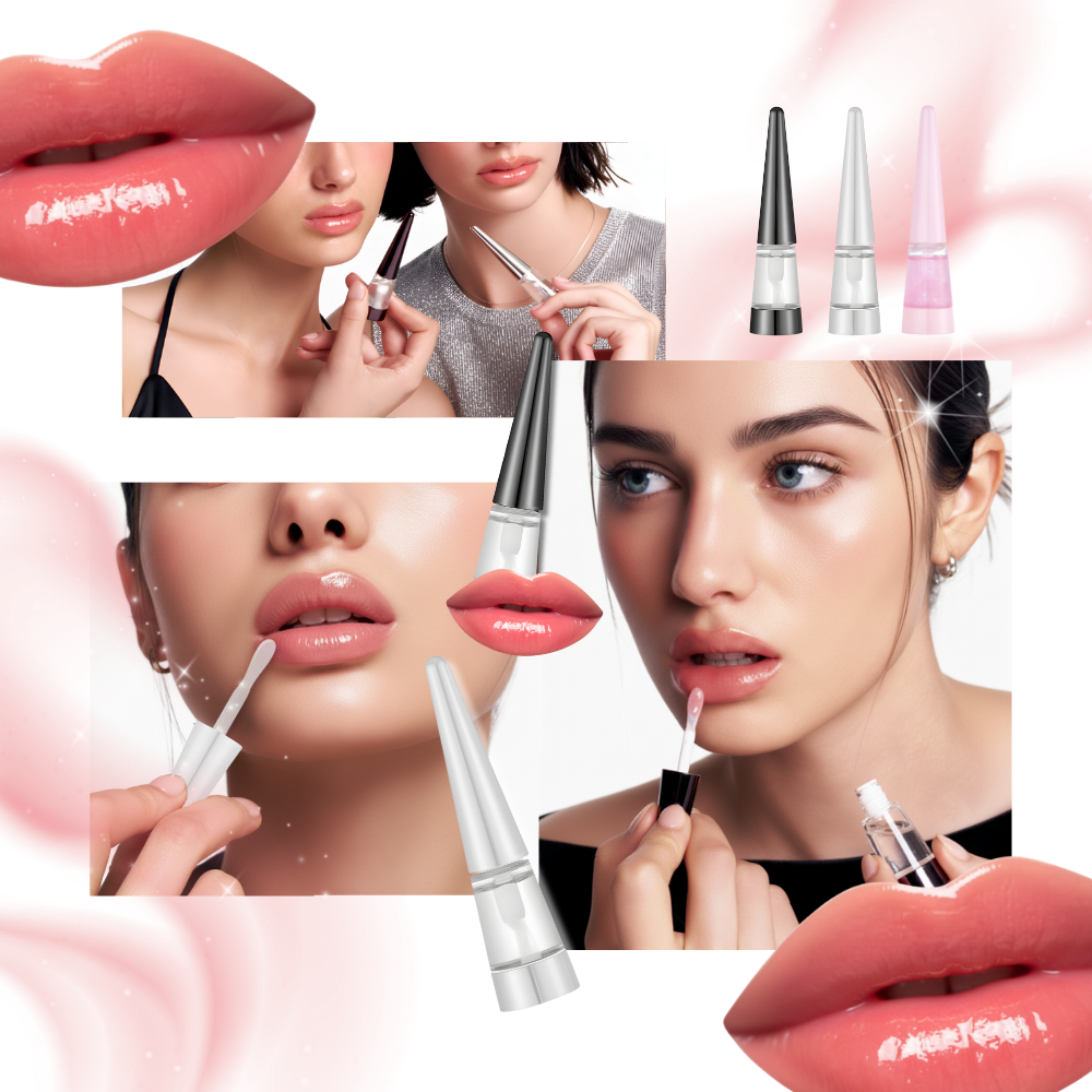 Hidratante e rejuvenescedor para lábios Ostrifin, cosmético com textura cremosa e acabamento natural, em embalagem com produto rosa