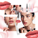 Hidratante e rejuvenescedor para lábios Ostrifin, cosmético com textura cremosa e acabamento natural, em embalagem com produto rosa