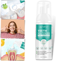 Espuma branqueadora para dentes da marca Ounabing, produto de cuidados bucais com embalagem branca e detalhes azuis.