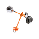 Répulsor de pássaros Ounona com sistema rotativo eólico, usado para desinsetização e controle de aves.