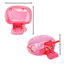 Capa higiênica portátil para cabeça de escova de dentes Outtop, proteção para cuidados bucais, cor laranja.