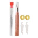 Conjunto de 31 agulhas de bordar com argola grande da marca Outus, ideal para projetos de artesanato e trabalhos manuais.
