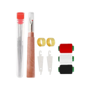 Conjunto de 31 agulhas de bordar com chas grandes para artesanato, marca Outus, ideal para projetos de artes manuais.