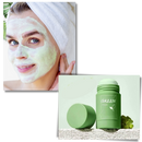 Máscara de chá verde da Overtake para limpeza facial e controle de pontos negros, com textura cremosa e ingredientes naturais