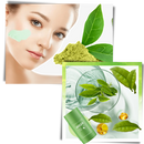 Máscara de chá verde da Overtake para limpeza facial e controle de pontos negros, com textura cremosa e ingredientes naturais.