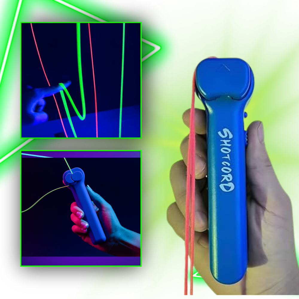 Brinquedo de atividade Jouet Lasso interativo com laço luminoso da Ozerty França, brinquedo divertido para crianças.