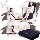Tapete de massagem terapêutica Ozerty France, preto, para relaxamento e bem-estar do corpo inteiro.