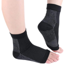 Meias relaxantes para neuropatia da marca Avidda, modelo preto, com design confortável para alívio da dor nos pés.