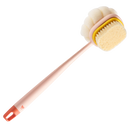 Escova de banho exfoliante para o corpo da marca Pakainn, cerdas de nylon rosa para limpeza e renovação da pele.