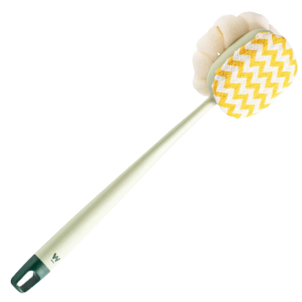 Escova de banho exfoliante para o corpo da marca Pakainn, com cerdas de nylon rosa para limpeza e renovação da pele.