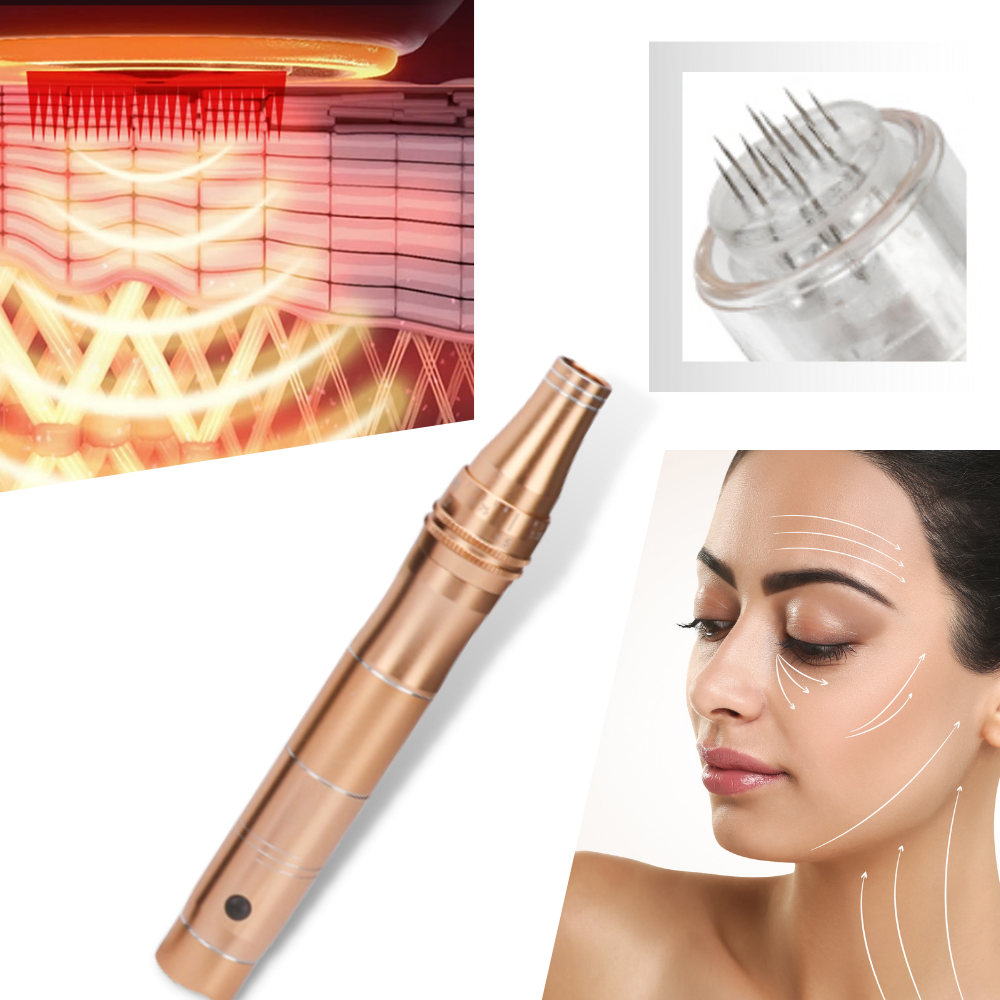 Stylo Dermique de Micro-aiguilletage da Pakainn, cosmético portátil com agulhas finas para cuidados faciais.