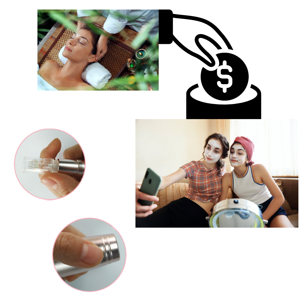 Stylo Dermique de Micro-aiguilletage da Pakainn, cosméticos com agulhas finas para cuidados de pele.