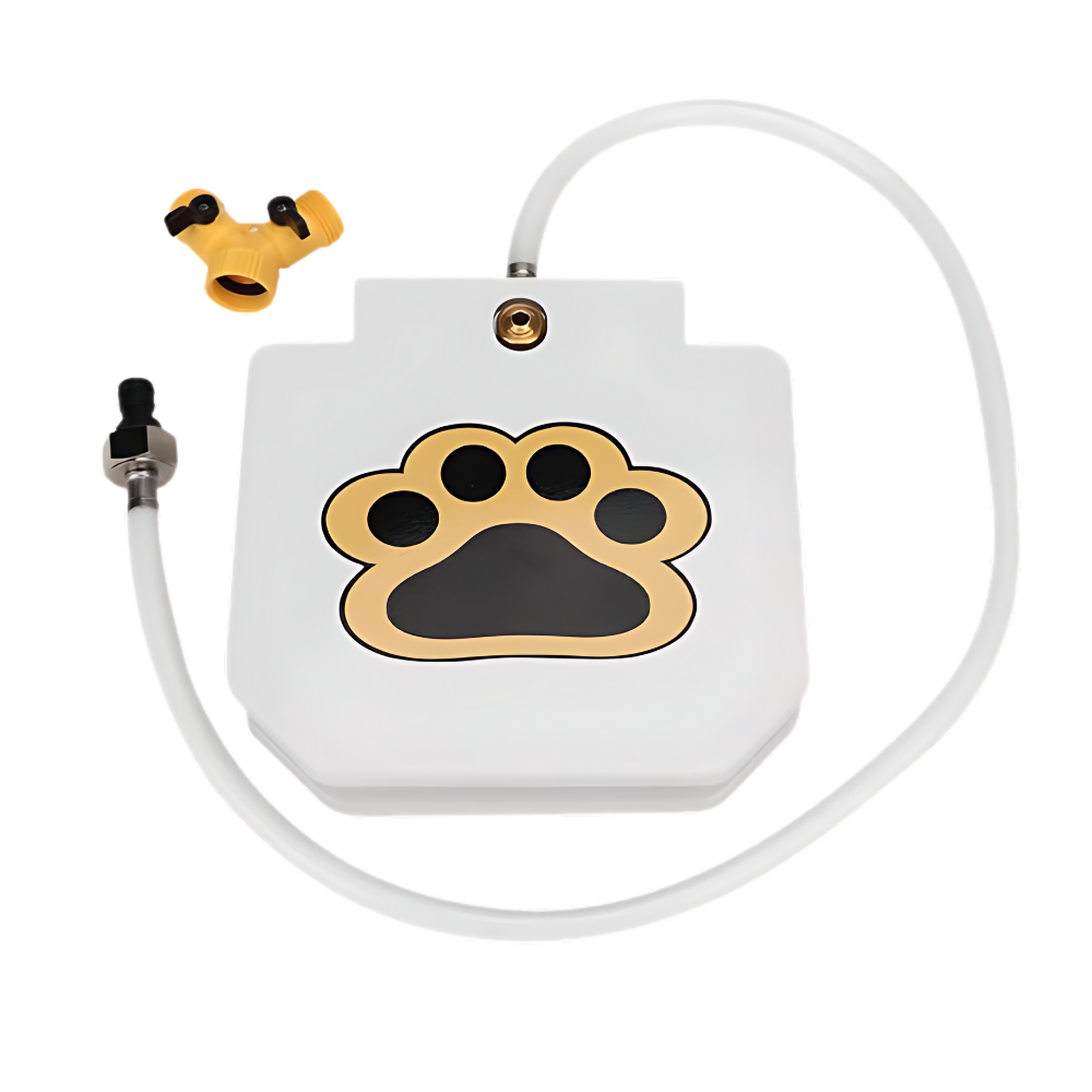 Fonte de água para cães ativada por pata, acessório para cães da marca Aomeily, com cobertura de proteção.