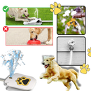 Fonte de água para cães ativada pela pata, acessório Aomeily, com bacia e fluxo de água para manter os pets hidratados
