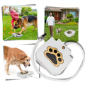 Fonte de água para cães Aomeily ativada pela pata, com fluxo de água acessível e fácil de usar para pets.