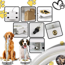 Fonte de água para cães da Aomeily ativada pela pata, com design fácil de usar e fluxo de água para manter cães hidratados.
