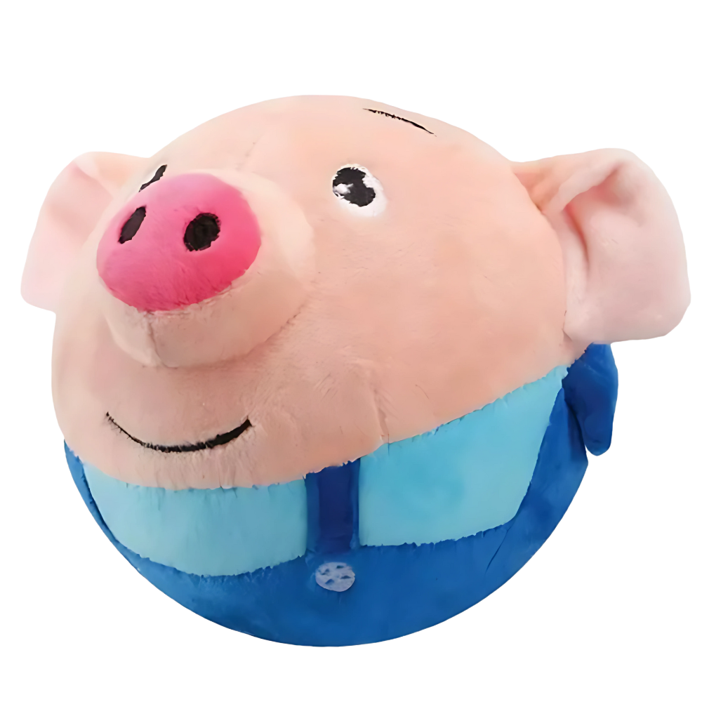 Brinquedo interativo para cães da marca Homyl com sensor de pulo em azul, ideal para entretenimento e estímulo canino.