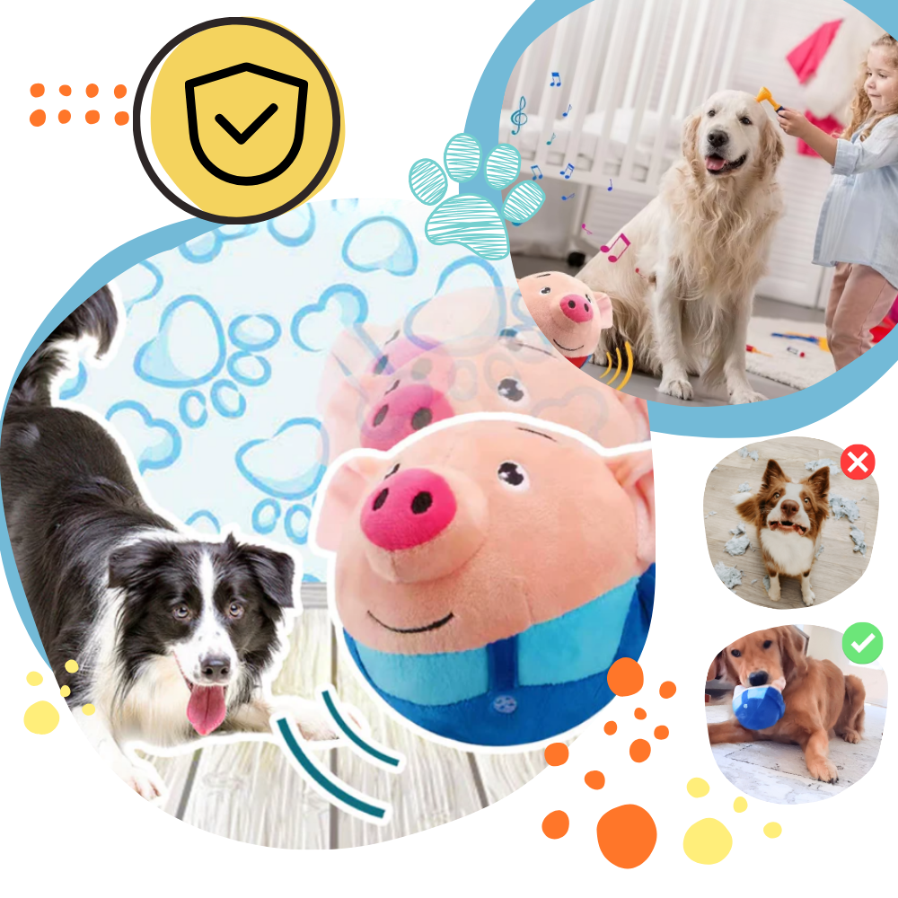 Brinquedo interativo para cães Homyl com sensor de pulso, durável e ideal para estimular o jogo e a atividade dos cães.